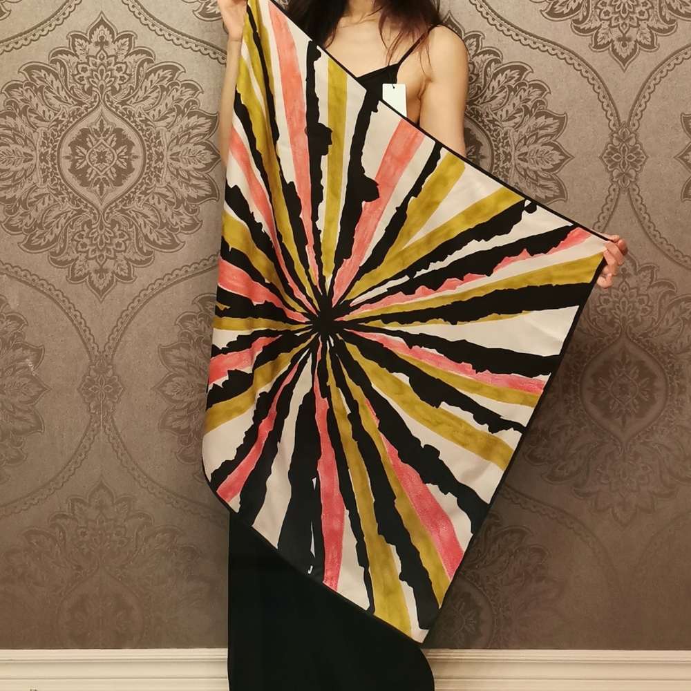 MADE IN FRANCE NWOT SILK SCARF